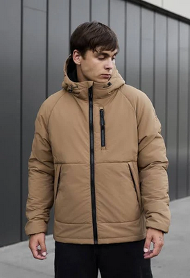 Beige Regenjacke