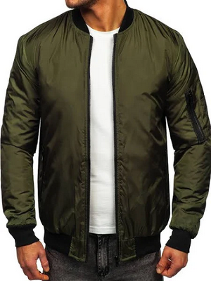 Grüne Übergangsjacke