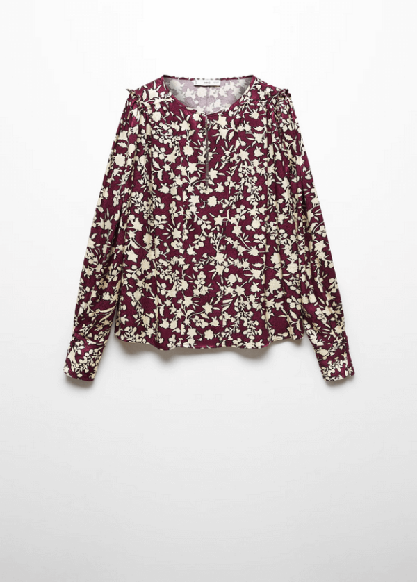 Bluse mit Blumenmuster - Image 2
